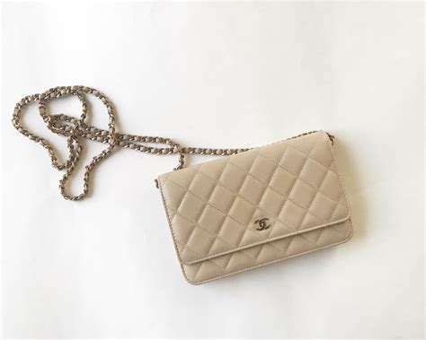 chanel classic wallet on chain beige|chanel wallet on chain gabrielle.